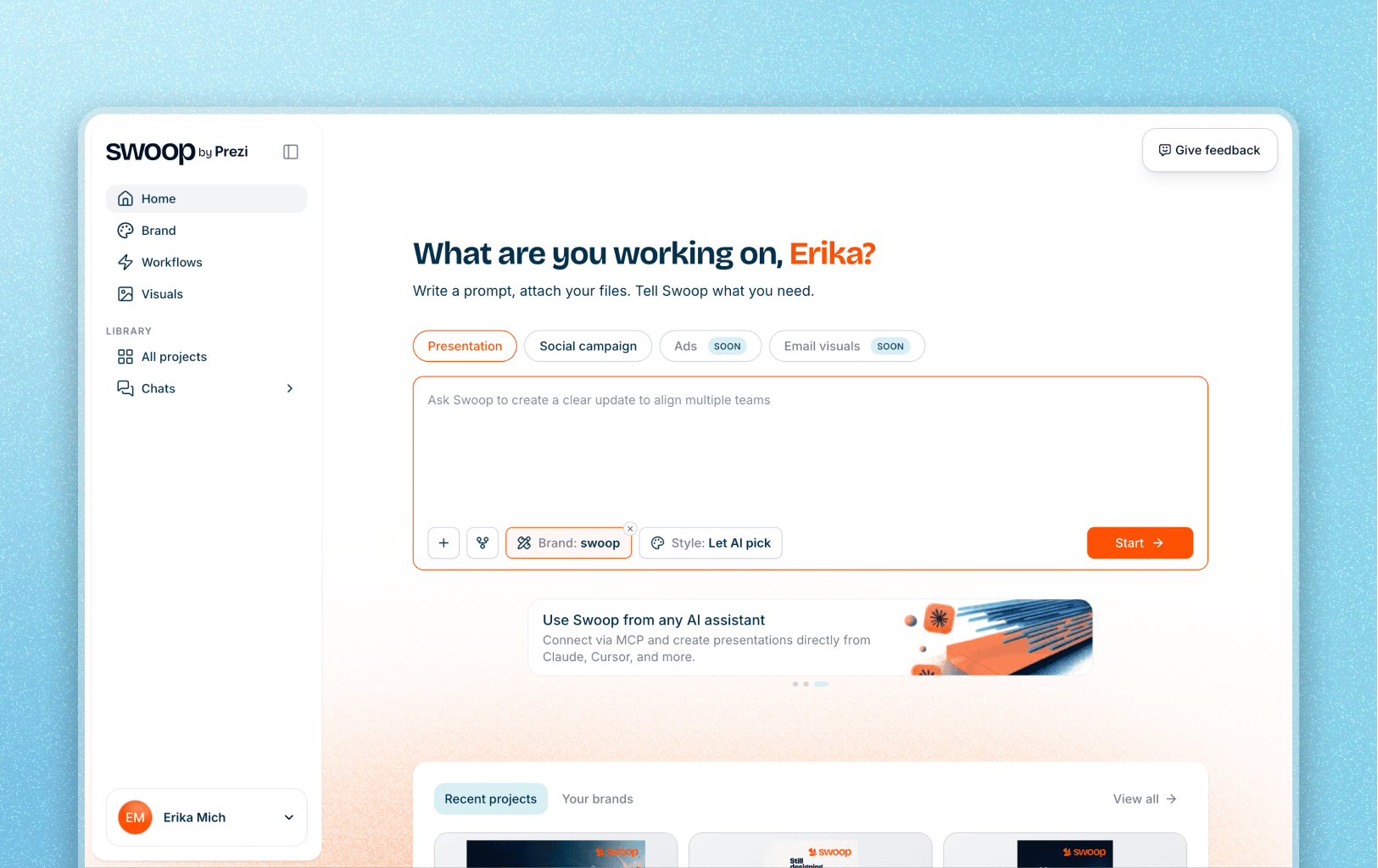 Swoop screenshot