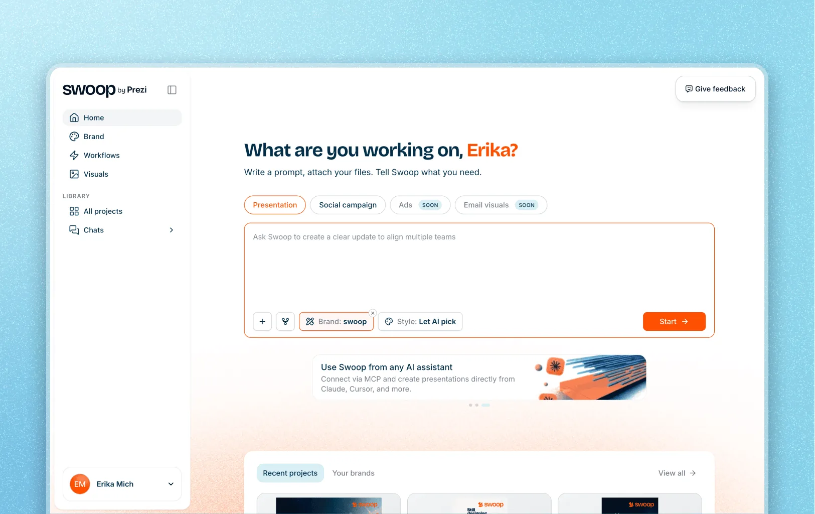 Swoop screenshot