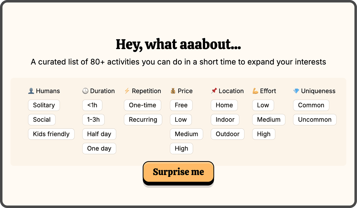 Whataaabout home screenshot